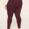 Solid Layering Fashion Legging Winetasting 1 Solid Layering Fashion Legging Winetasting -Lanebryant Shop 412465 0000008988 Back