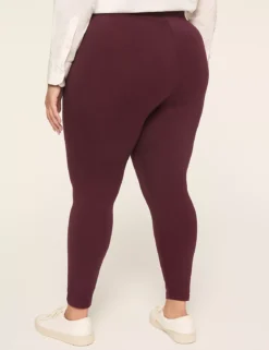 Solid Layering Fashion Legging Winetasting