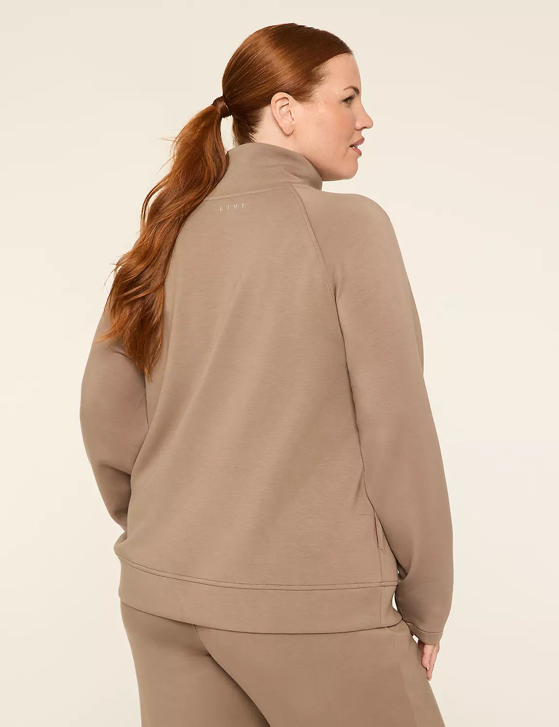 LIVI Journey Half-Zip Sweatshirt Walnut 3 LIVI Journey Half-Zip Sweatshirt Walnut