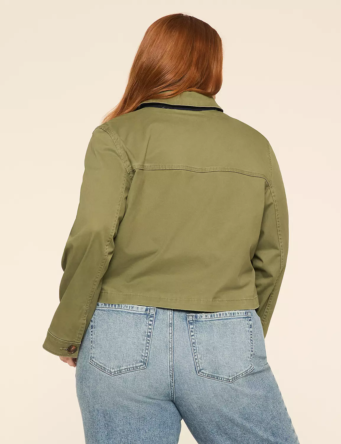 Sanded Twill Short Jacket Olive 3 Sanded Twill Short Jacket Olive