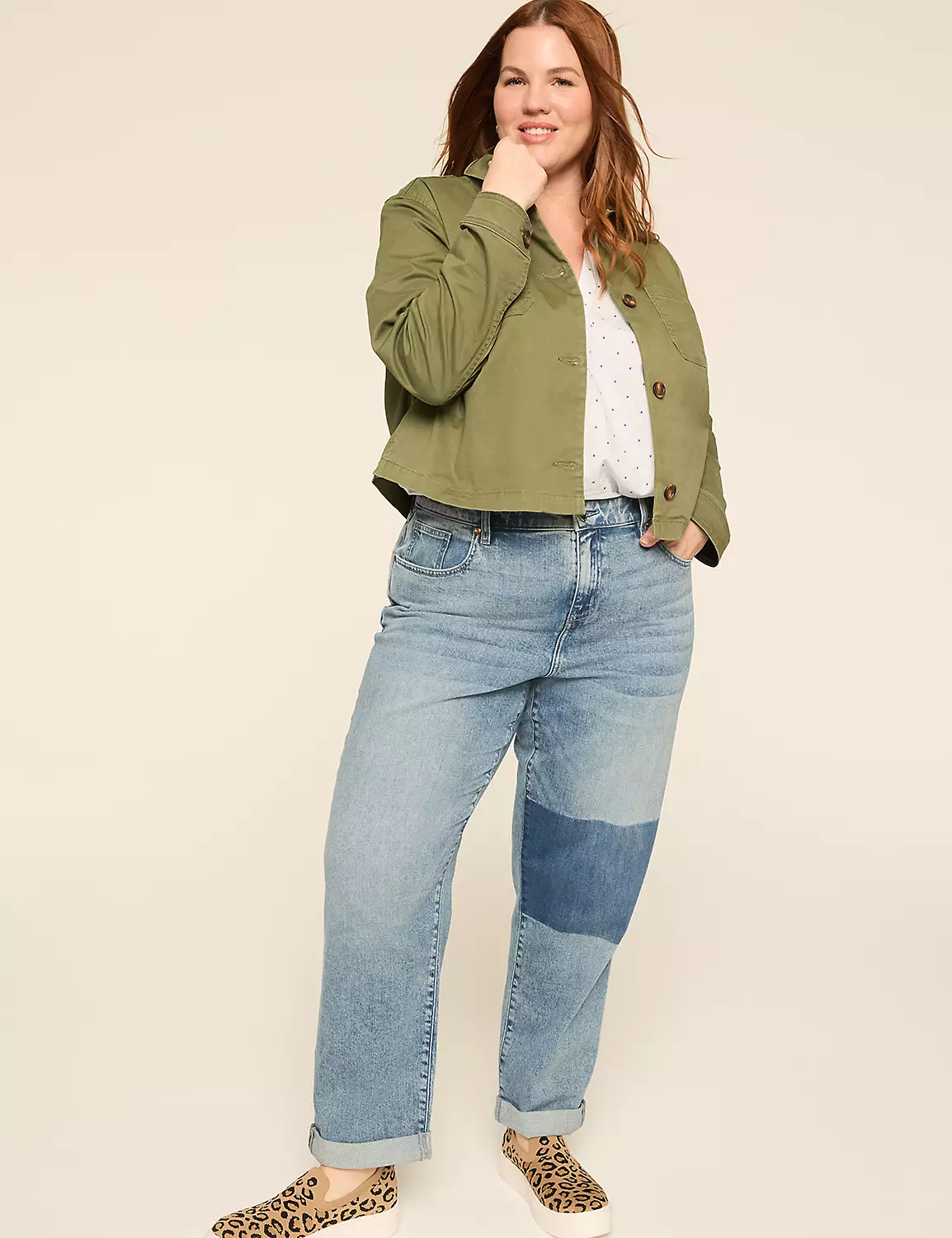 Sanded Twill Short Jacket Olive 4 Sanded Twill Short Jacket Olive - Image 2