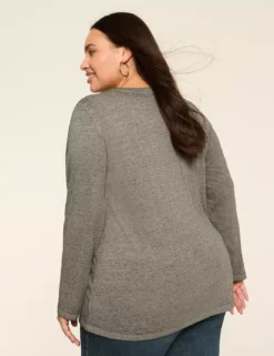 Nightmare Before Christmas Halloween Town Long-Sleeve Graphic Tee Charcoal Heather