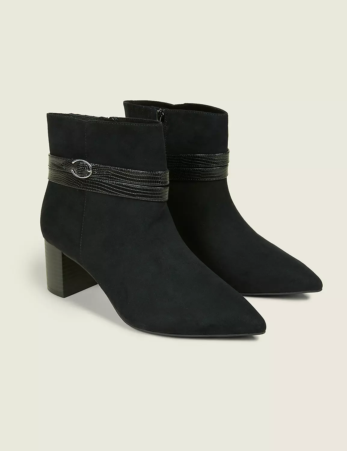 Dream Cloud Buckle-Detail Heeled Ankle Boot Black 4 Dream Cloud Buckle-Detail Heeled Ankle Boot Black - Image 2