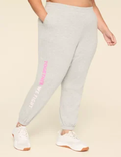 LIVI French Terry BCRF Jogger Grey 6 LIVI French Terry BCRF Jogger Grey -Lanebryant Shop 412600 0000105296