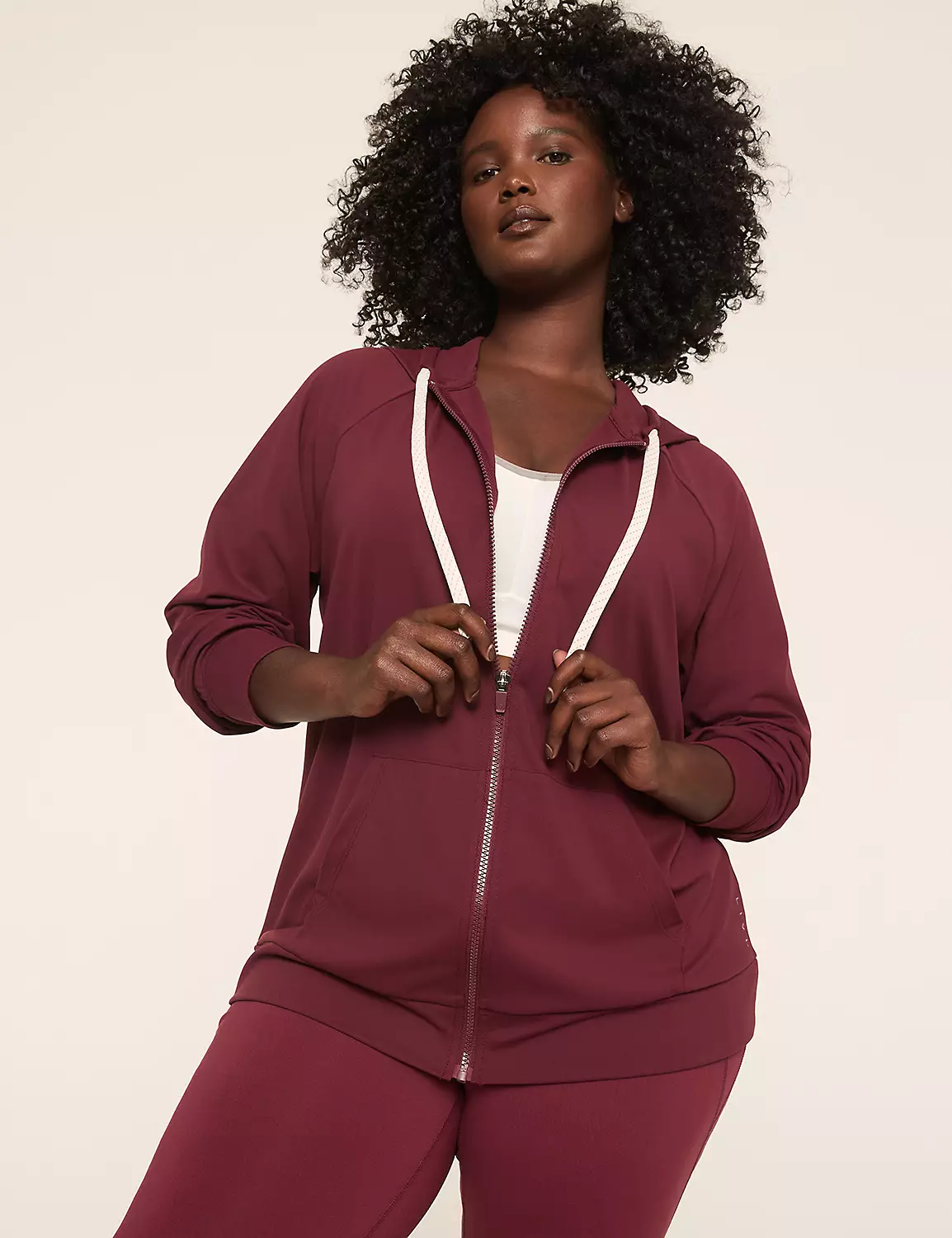LIVI Soft Zip-Front Hoodie Windsor Wine 5 LIVI Soft Zip-Front Hoodie Windsor Wine - Image 3