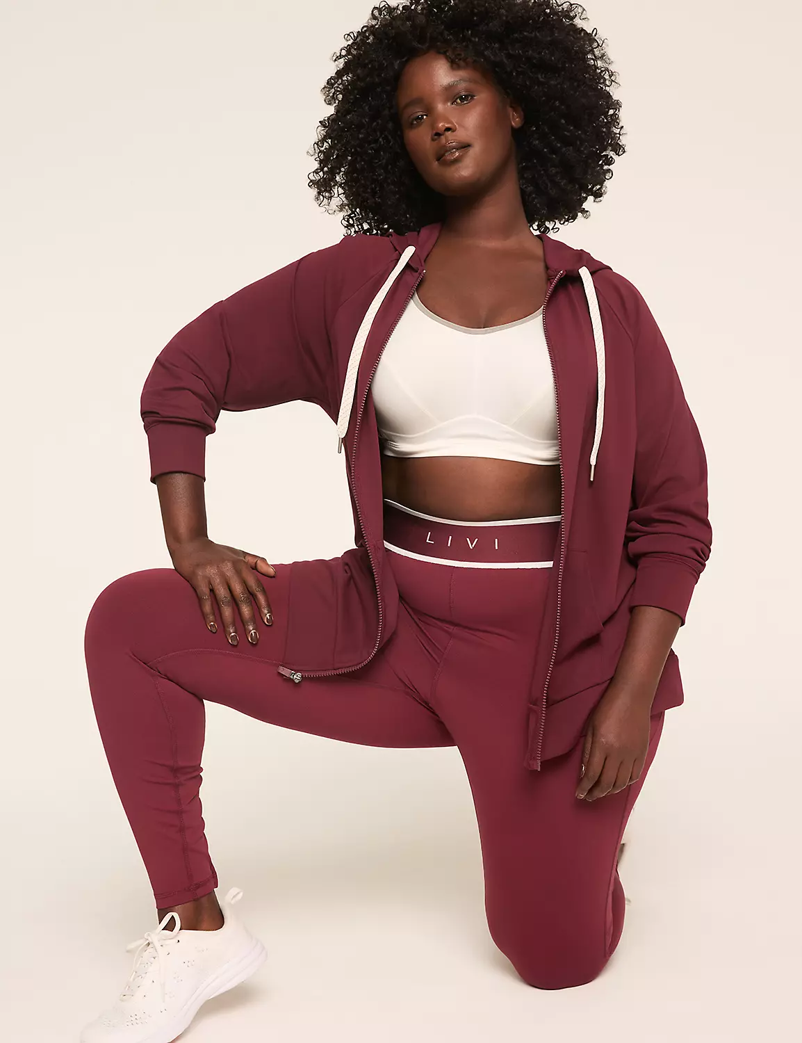 LIVI Soft Zip-Front Hoodie Windsor Wine 4 LIVI Soft Zip-Front Hoodie Windsor Wine - Image 2