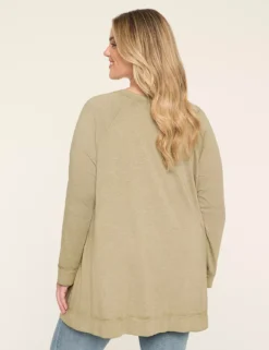 Fall Sweet Fall Long-Sleeve Graphic Tee Light Olive