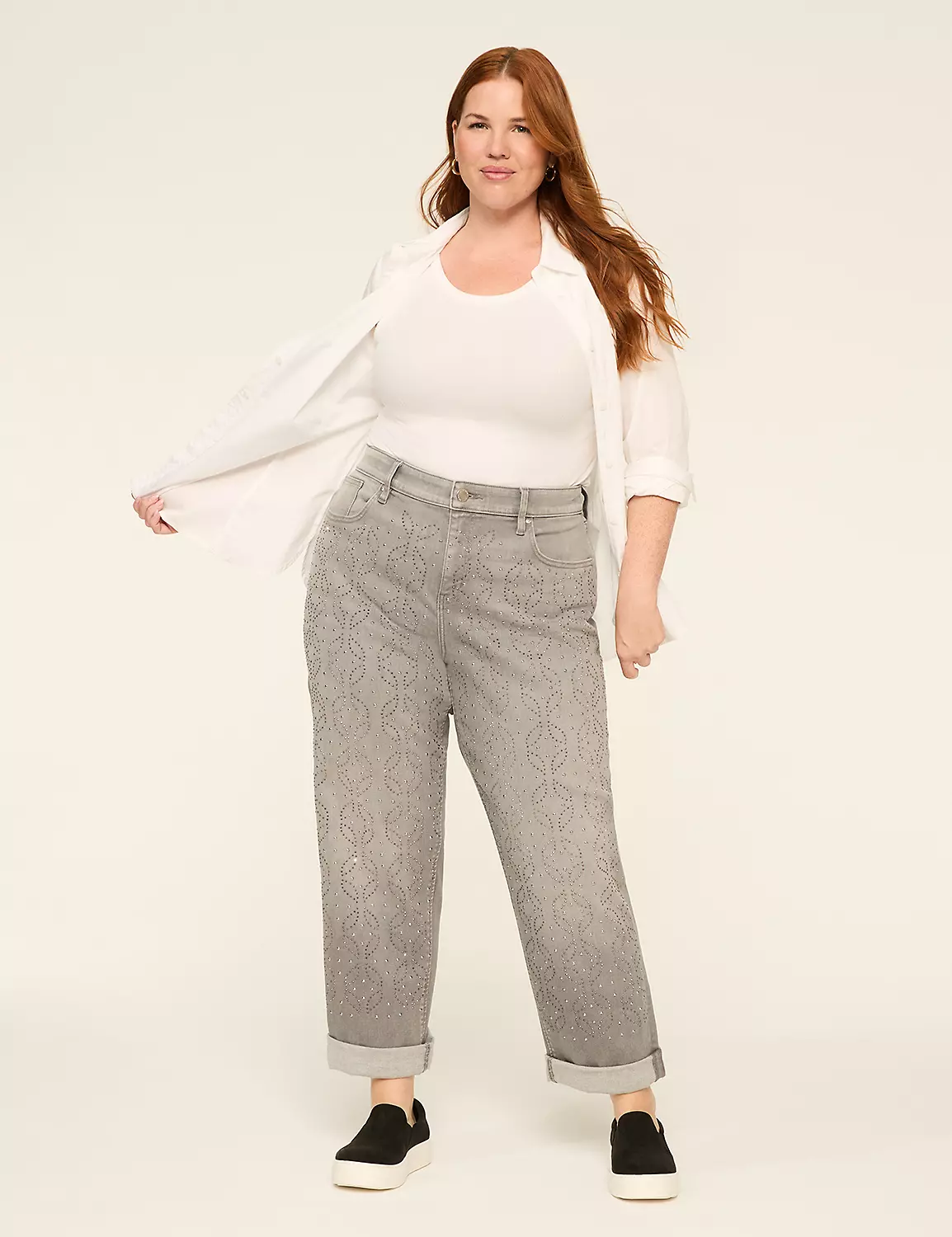 Boyfriend Fit Embellished Jean Black 4 Boyfriend Fit Embellished Jean Black - Image 2