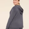 LIVI Journey V-Neck Hoodie Ombre Blue 2 LIVI Journey V-Neck Hoodie Ombre Blue -Lanebryant Shop 412872 0000008204 Back