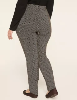 4-Season Straight Leg Pant Brown Geo