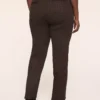Ponte Pull-On Straight Leg Pant Brown Houndstooth 2 Ponte Pull-On Straight Leg Pant Brown Houndstooth -Lanebryant Shop 412875 0000115839 Back
