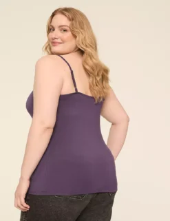 V-Neck Body-Skimming Cami Purple