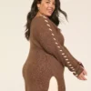 Whip-Stitch BoatneckSweater Heather Brown 2 Whip-Stitch BoatneckSweater Heather Brown -Lanebryant Shop 413045 0000116411 Back