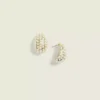 Pearlized Teardrop Earrings Gold 2 Pearlized Teardrop Earrings Gold -Lanebryant Shop 413144 0000005237