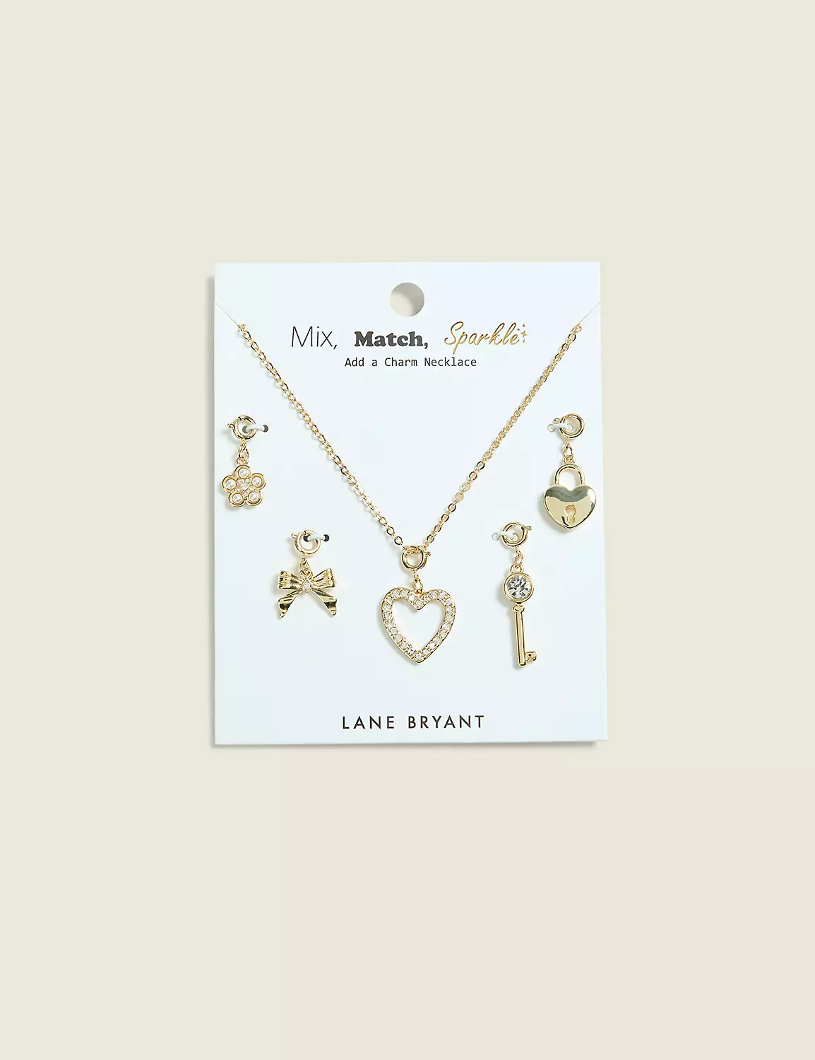 Goldtone Charm Necklace Set Mixed Metal 3 Goldtone Charm Necklace Set Mixed Metal