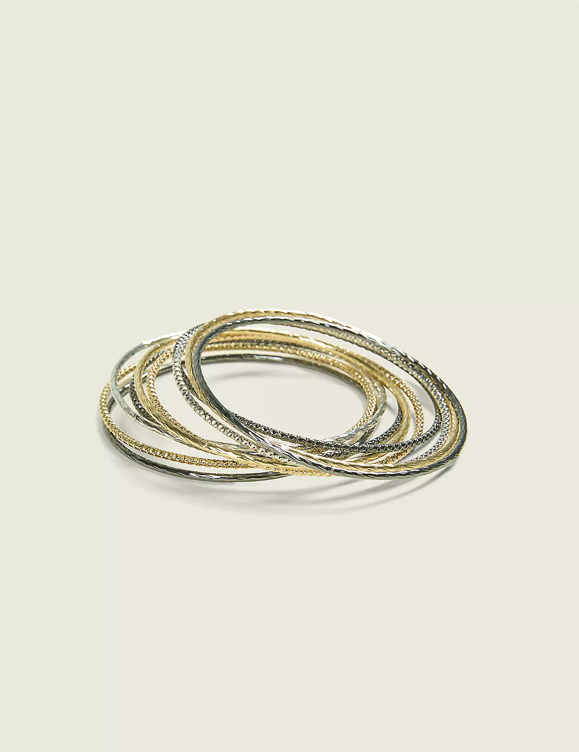 Mixed Metal Bangle Bracelet Set Mixed Metal 3 Mixed Metal Bangle Bracelet Set Mixed Metal