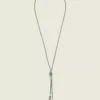 Silver Tassle Pendant Necklace Silver 2 Silver Tassle Pendant Necklace Silver -Lanebryant Shop 413172 0000005252