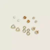 Multi-Shape Earring 6-Pack Mixed Metal -Lanebryant Shop 413258 0000093479