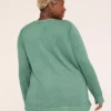 Making Things Bright Graphic Sweatshirt Dark Green 1 Making Things Bright Graphic Sweatshirt Dark Green -Lanebryant Shop 413369 0000028202 Back